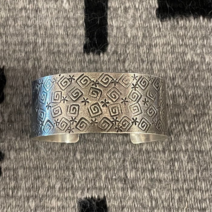 Silver Stamped Bracelet, by Jacqueline Gala