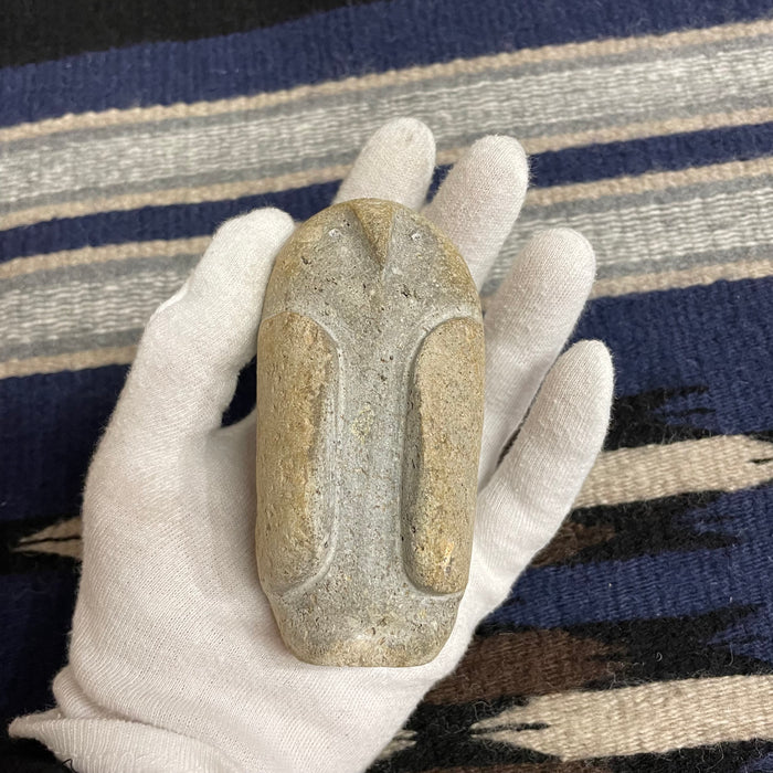 Calm Owl Stone Carving Fetish, by Salvador Romero