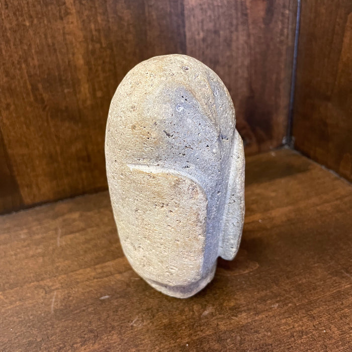 Calm Owl Stone Carving Fetish, by Salvador Romero