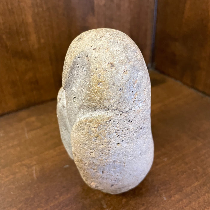 Calm Owl Stone Carving Fetish, by Salvador Romero