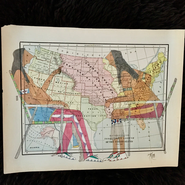 Something's Missing Here, 1887 Territorial Growth of the United States, by Dwayne Wilcox, Oglala Lakota