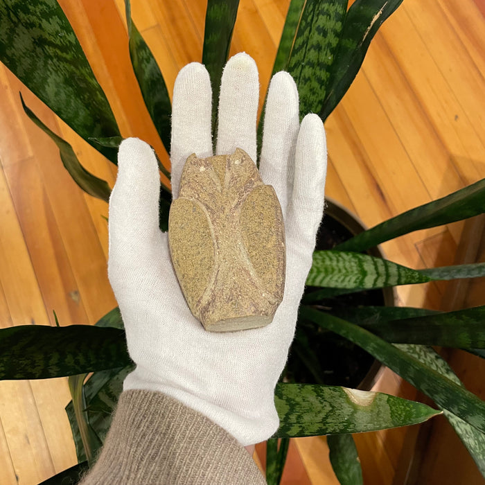 Horned Owl Stone Carving Fetish, by Salvador Romero