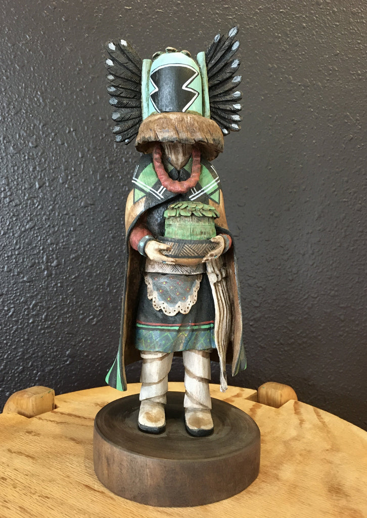 ホピ族 カチナドール　Crow Mother 【M. Bilagody作】 ホピ族 カチナドール Crow Mother 【M. Bilagody作】