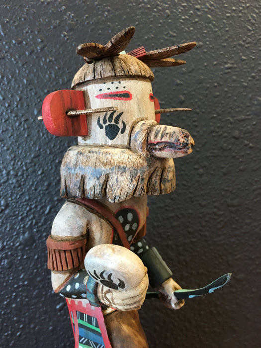 White Spirit Bear Kachina Doll, by Bradford Kaye, Hopi