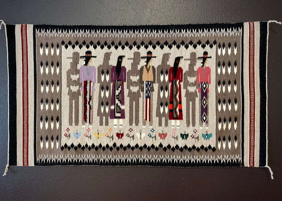 Navajo Burnham Pictorial Rug at Raven Makes Gallery