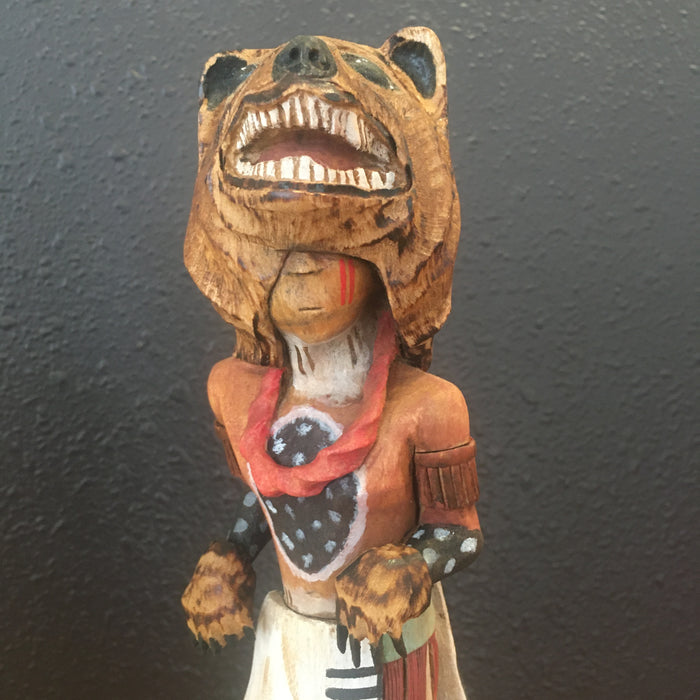 Bear Society Dancer Doll, by Bradford Kaye, Hopi