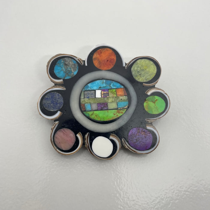 Solar Beauty Abstract Pin/Pendant, by Mary L. Tafoya