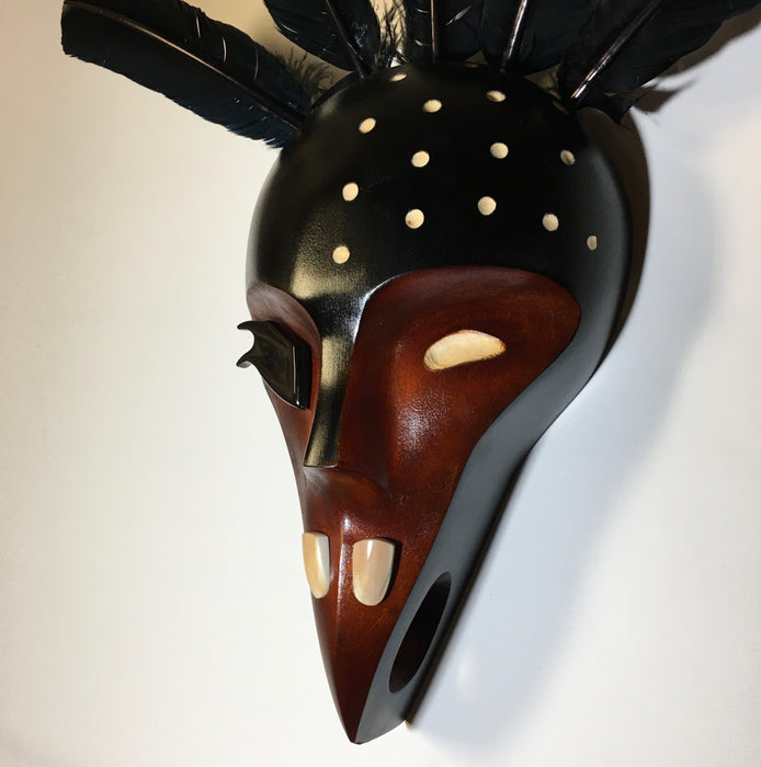 Raven Shaman Mask, by Mark and John Tetpon