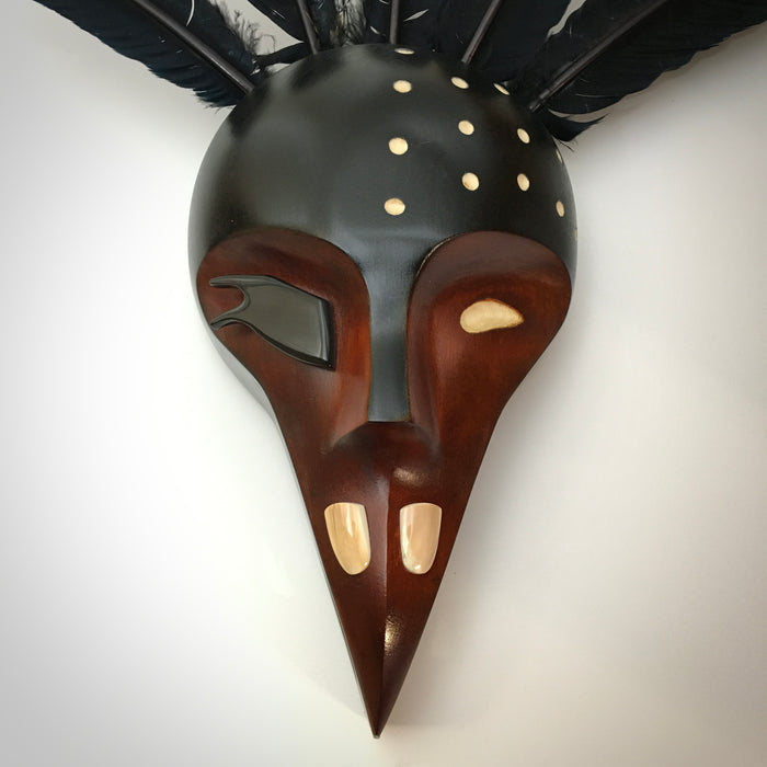 Raven Shaman Mask, by Mark and John Tetpon