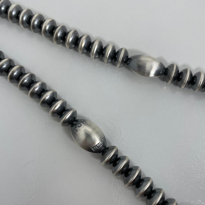 Sterling Silver Navajo Pearls, by Preston Haley