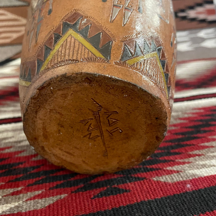 Navajo Pottery Vase, by Nancy Ann Chilly Yazzie and Jackson Yazzie