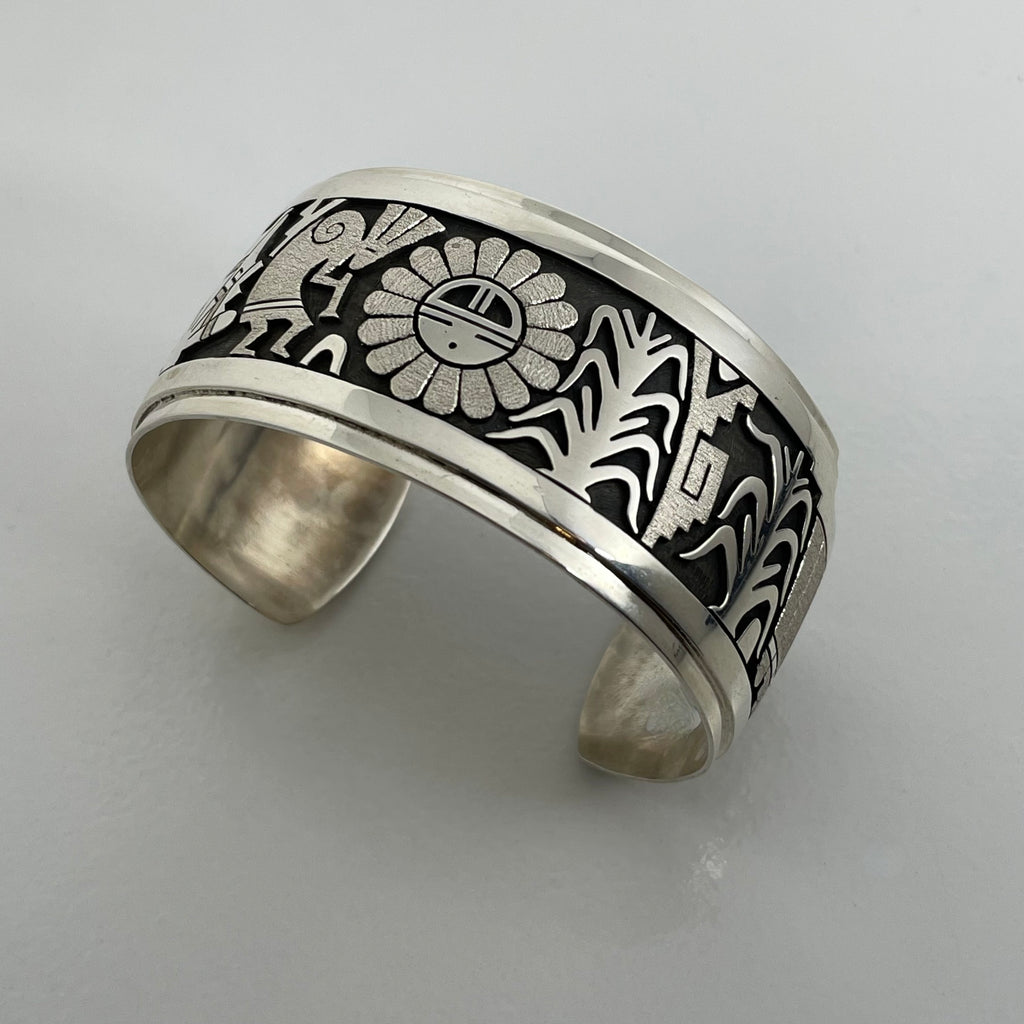 Bradley Gashwazra Hopi Cuff Sterling Silver Native American