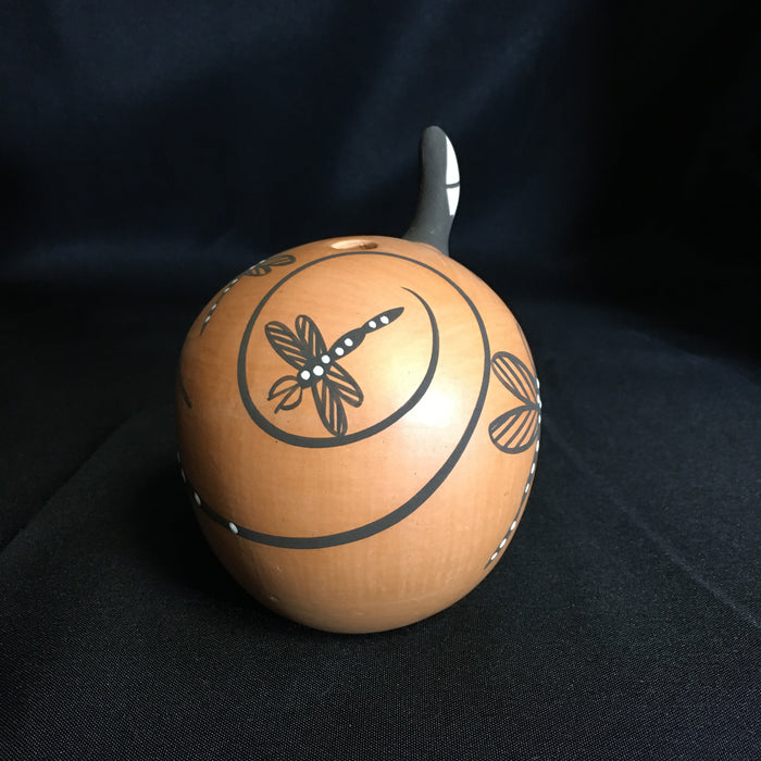 Lizard and Dragonfly Seed Pot, by Gaylon Westika