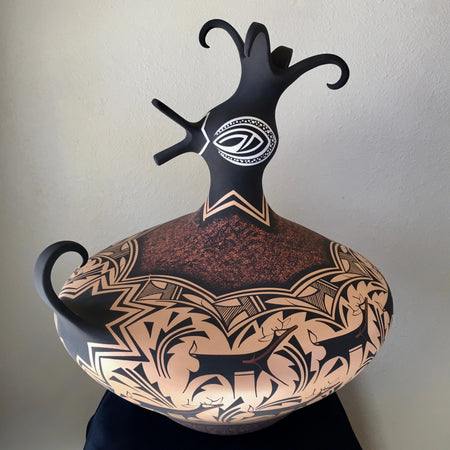 Zuni Pottery Duck, by Peynetsa, at Raven Makes Native American Fine Art Gallery in Oregon