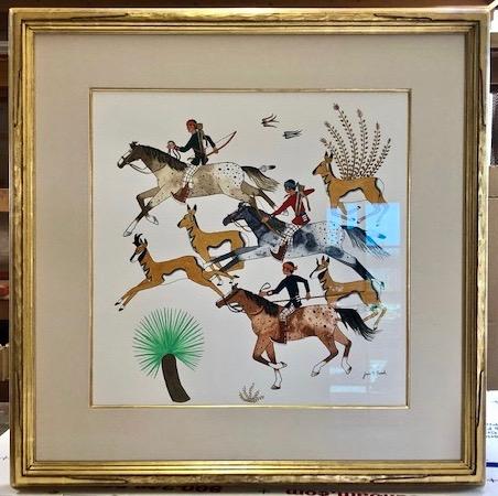 Antelope Hunt by Jason Parrish, SWAIA 2019 Poster Painting