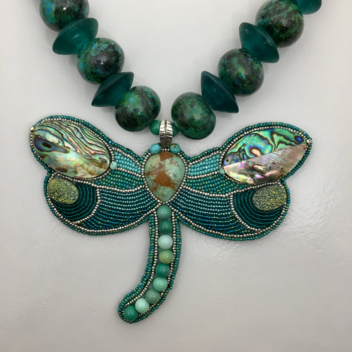 Dragonfly Necklace, by Jovanna Poblano