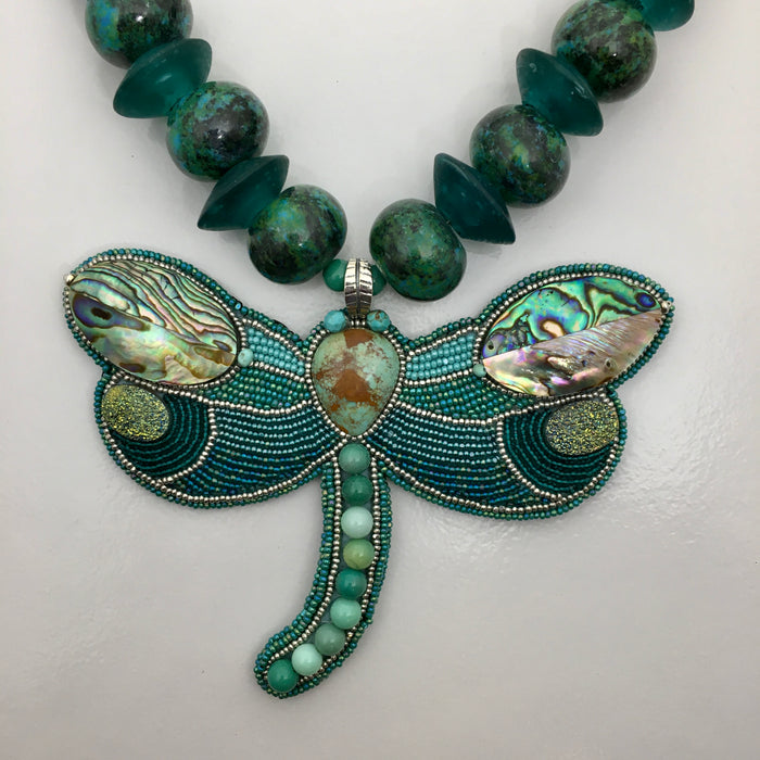 Dragonfly Necklace, by Jovanna Poblano