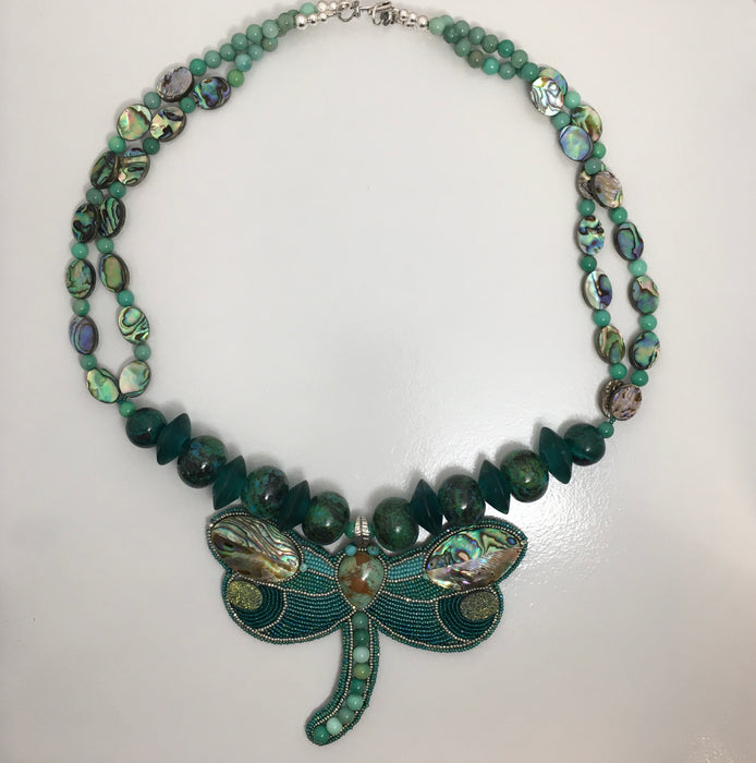 Dragonfly Necklace, by Jovanna Poblano