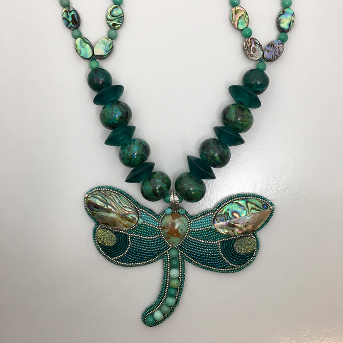 Dragonfly Necklace, by Jovanna Poblano