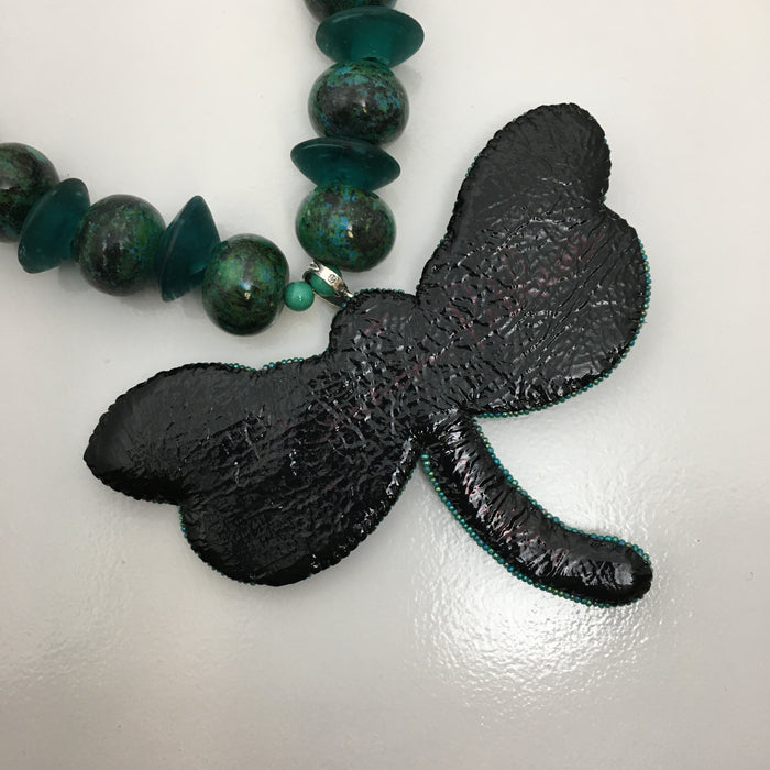 Dragonfly Necklace, by Jovanna Poblano