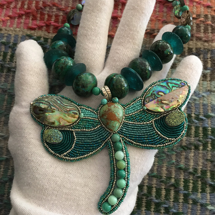 Dragonfly Necklace, by Jovanna Poblano