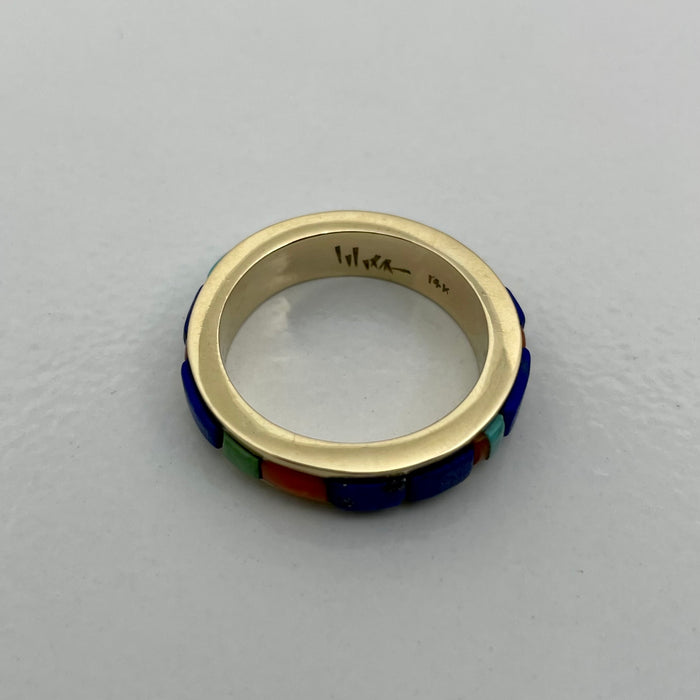 Inlaid Gold Ring, by Charles Loloma