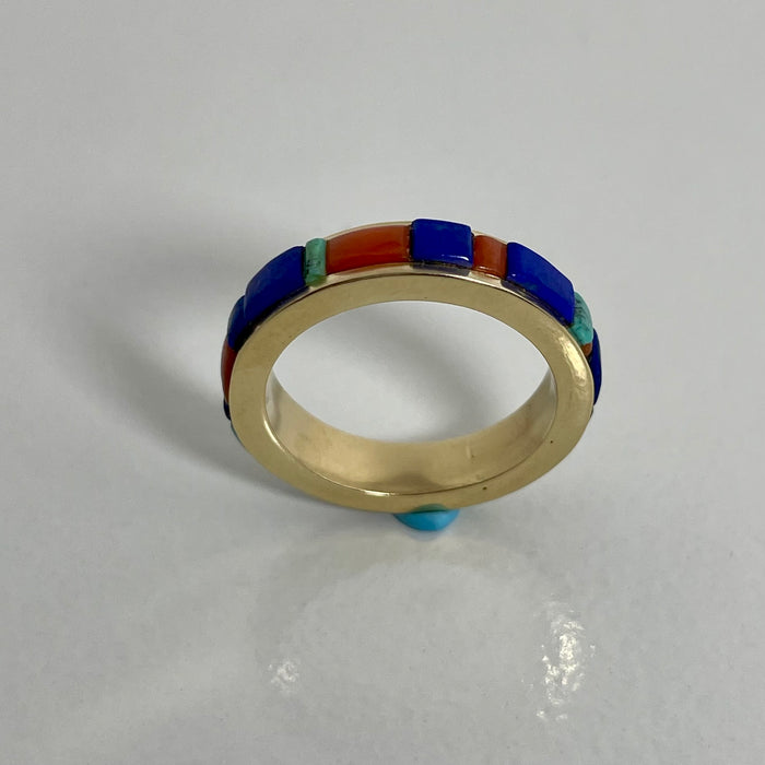 Inlaid Gold Ring, by Charles Loloma