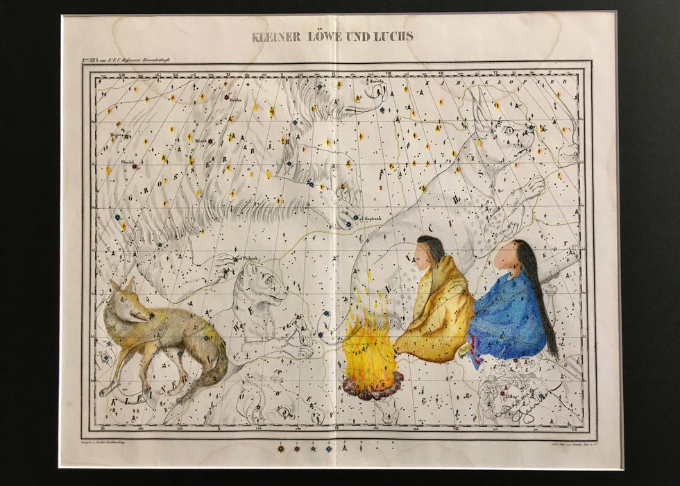 Story Time, 1835 Celestial Map, by Winnona Garrison, Owens Valley Paiute, Shoshone, Miwok