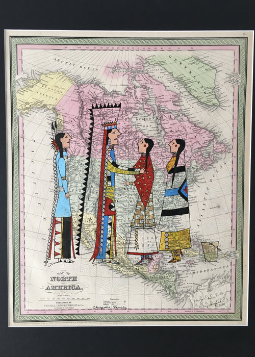 Cheyenne Family, 1852 North America, by George Curtis Levi, Southern Cheyenne, Arapaho