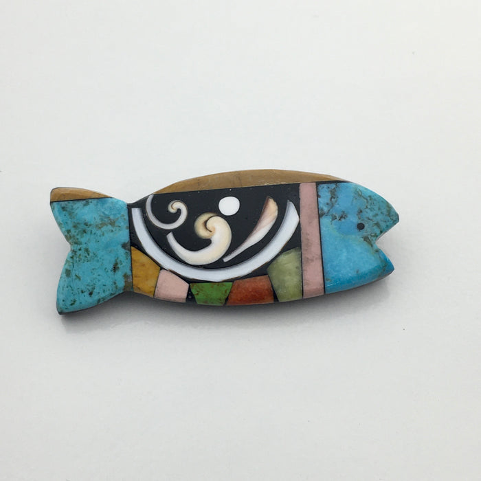 High Tide Fish Pin or Pendant, by Mary Louise Tafoya
