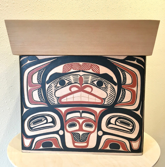 David A. Boxley Bentwood Box at Raven Makes Gallery
