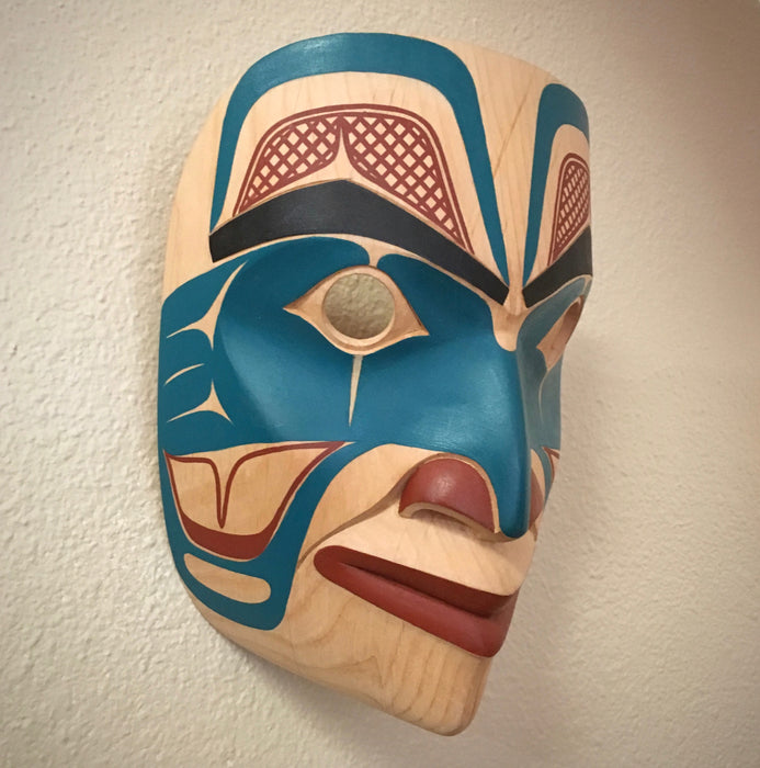 Portrait Mask, by David Boxley, at Raven Makes Gallery, Sisters, Oregon