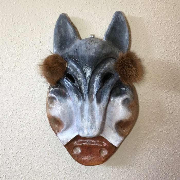 Wolf Transformation Ceramic Mask, by Terresa White