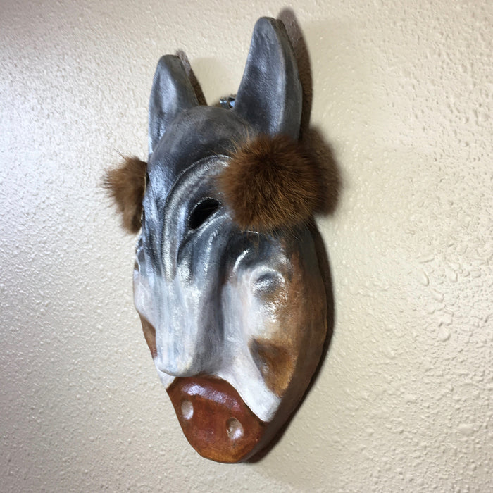 Wolf Transformation Ceramic Mask, by Terresa White