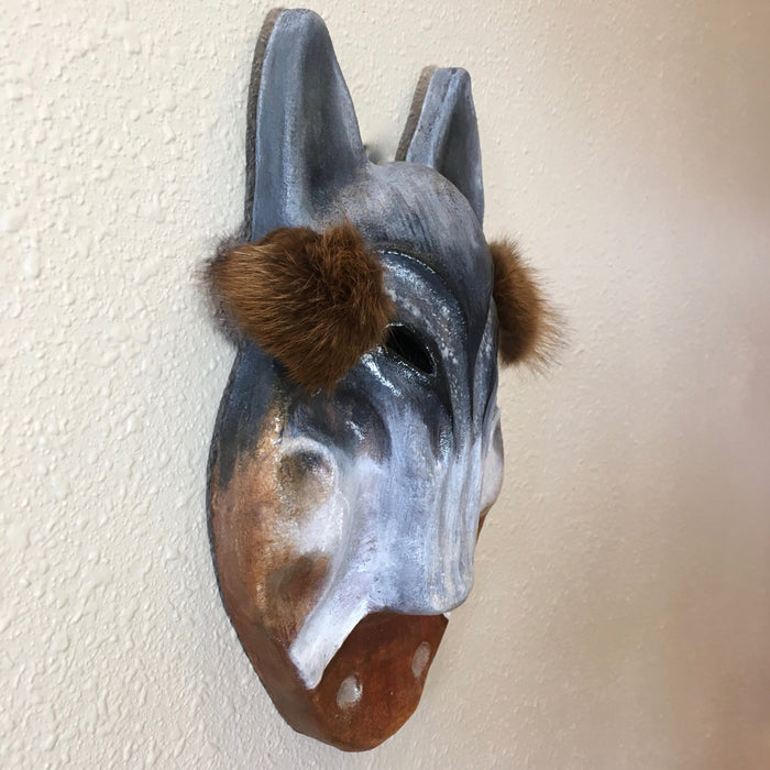 Wolf Transformation Ceramic Mask, by Terresa White