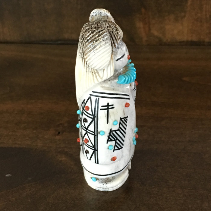 Standing Robed Maiden, Claudia Peina Fetish Carving