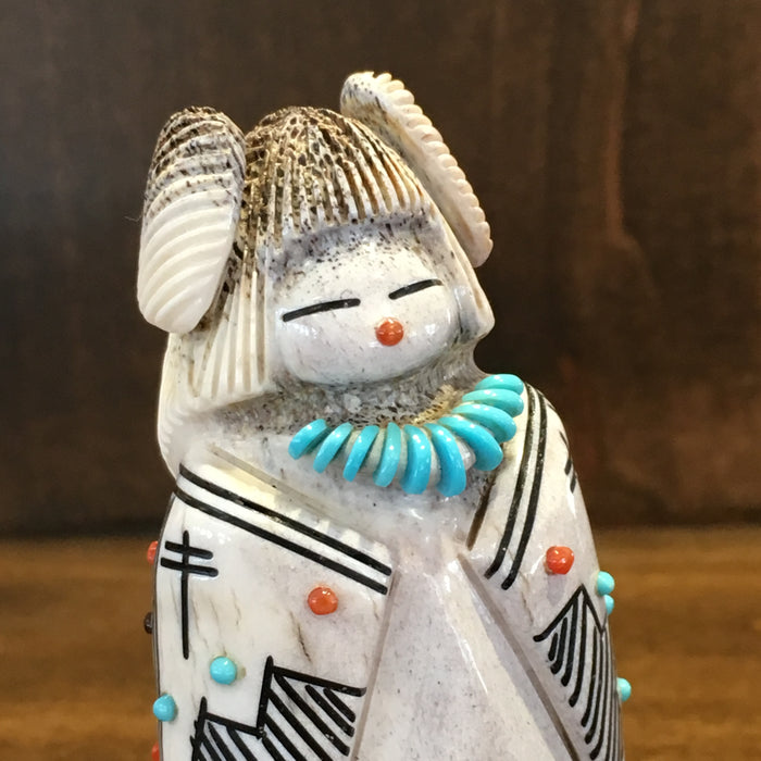 Standing Robed Maiden, Claudia Peina Fetish Carving