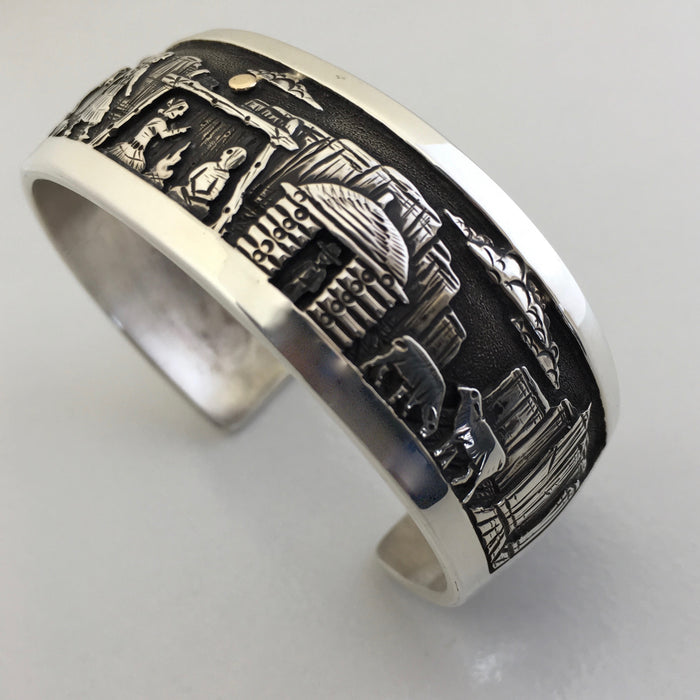 Navajo Storyteller Cuff Bracelet, by Cody Hunter