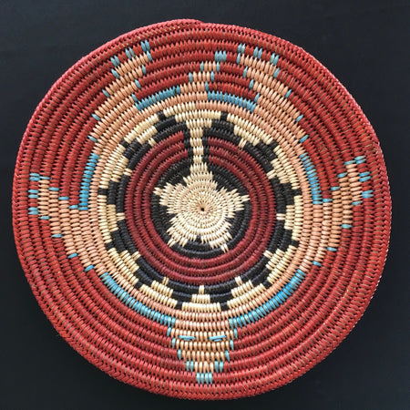 Navajo Basket, Turtle Basket, by Elsie Holiday, Diné Navajo Basket Weaver, at Raven Makes Gallery