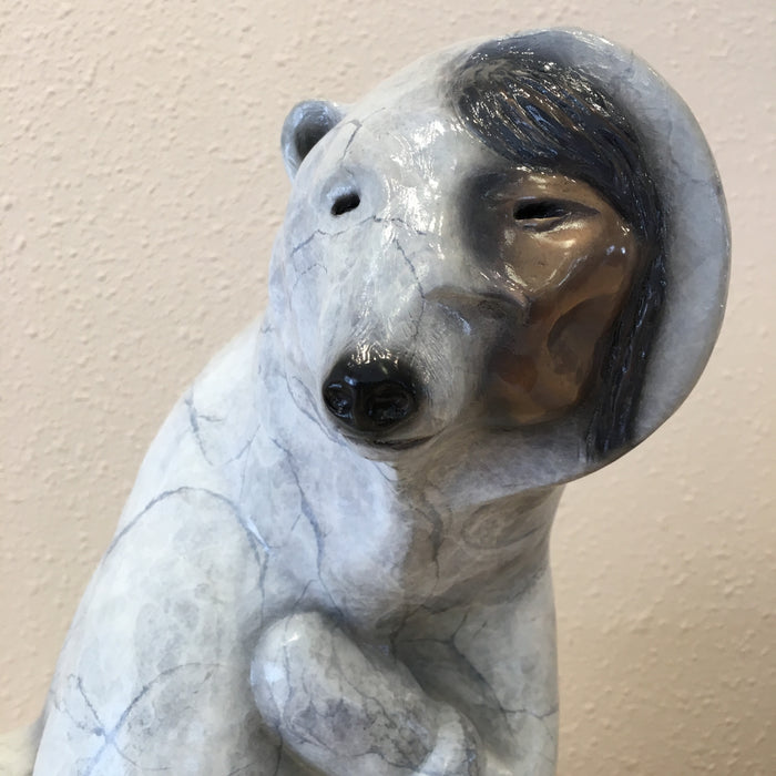Woman Transforming Into Bear, by Terresa White