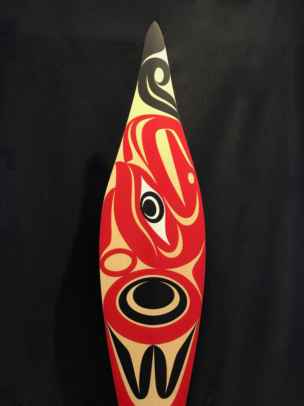 Thunderbird Paddle, by Maynard Johnny, Jr. at Raven Makes Gallery