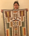 Navajo Rug, Raised Outline, at Raven  Native American Art Makes Gallery