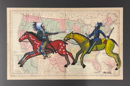 Vintage Map Art by Raymond Nordwall