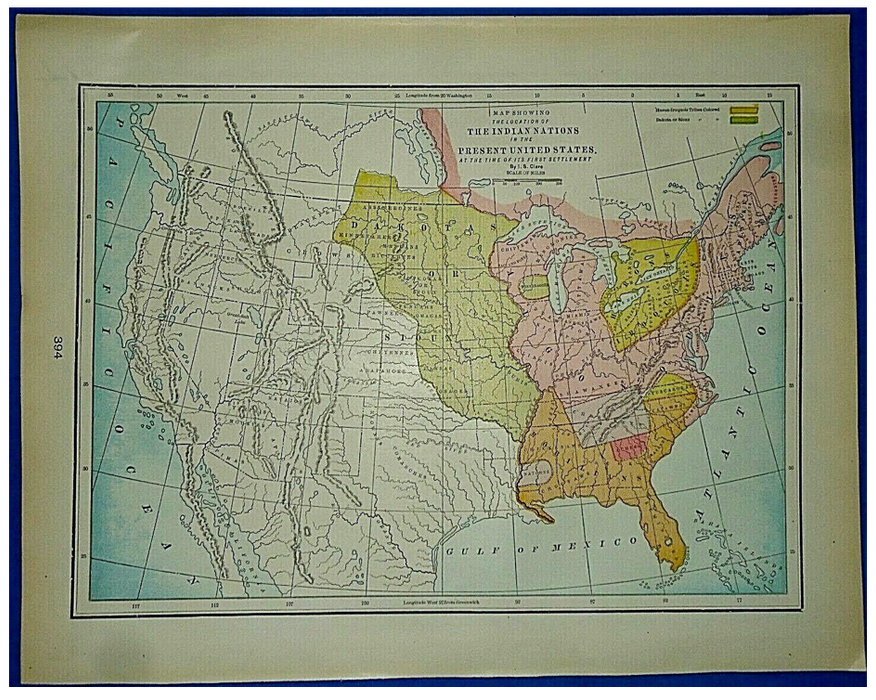 Guardian of the West, 1899 Map of the United States, by Sosakete, Mohawk