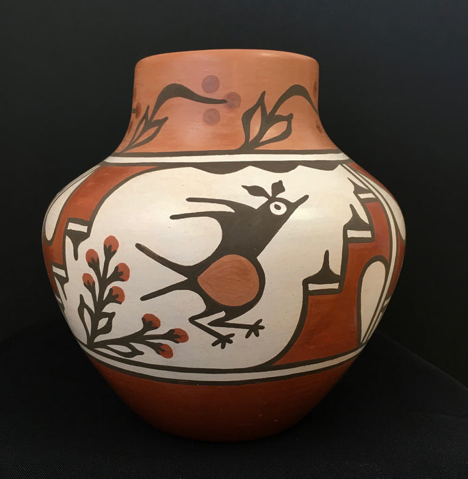 Zia Polychrome Pottery Jar, by Ruby Panana at Raven Makes Gallery in Sisters, Oregon