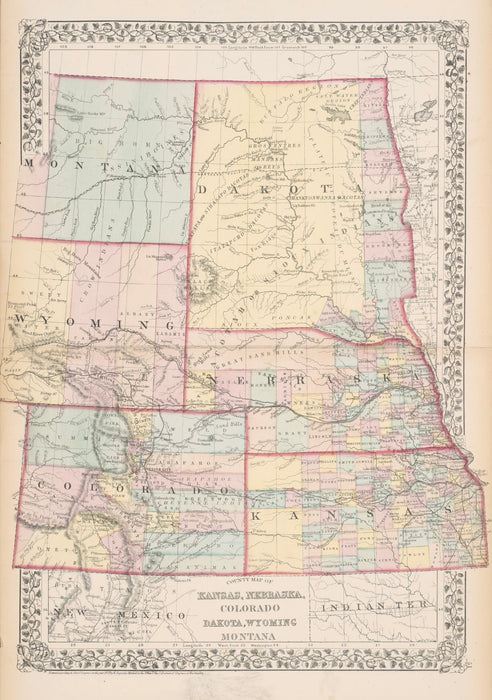Traditional Dancer II, 1872 Map, by Raymond Nordwall, Pawnee