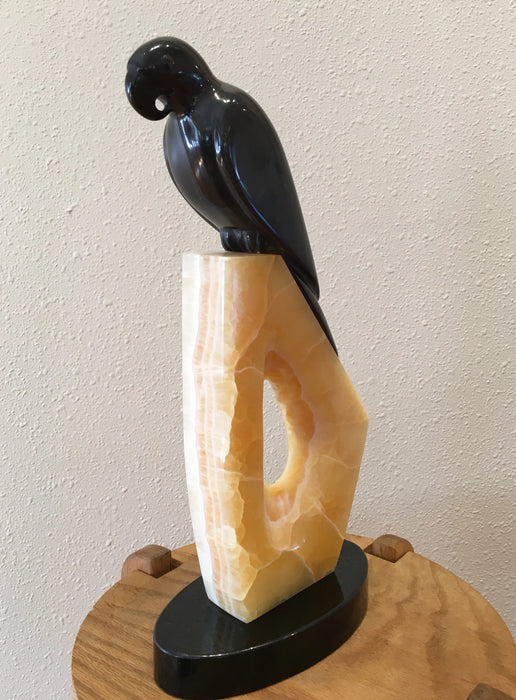 Blessing for the Tropics, Sacred Macaw Sculpture, by Cliff Fragua