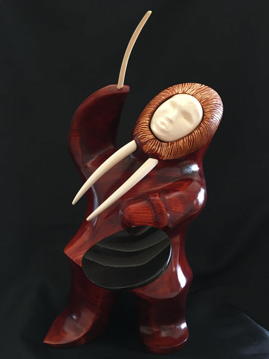 Transforming Walrus Drummer, by Mark and John Tetpon, Inupiat