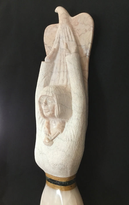 Her Spirit Companion Sculpture, by Cliff Fragua