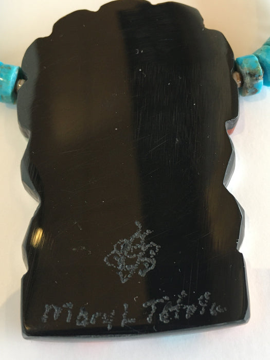Spectacular Flower Necklace, by Mary Louise Tafoya